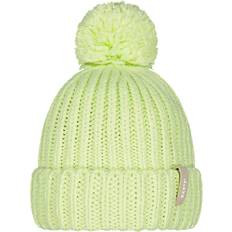 Women - Yellow Beanies Barts Joansy Curffed Pom Pom Bobble Hat - Pastel Green