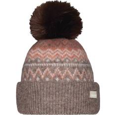 Cashmere - Women Headgear Barts Woodstar Alpaca Pompom Hat - Light Brown