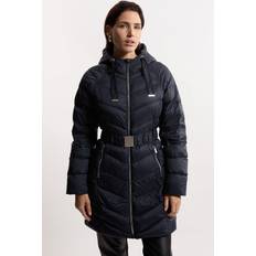 Clothing Karen Millen Petite Real Down Packable Coat Navy