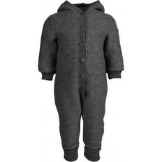 Mikk-Line Babyer Jumpsuits Mikk-Line Overall m. Huva Ull Anthracite Melange år (98) Overall