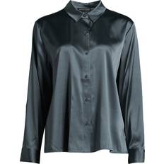 Silk Shirts Eileen Fisher Women's Classic Collar Easy Shirt Blue