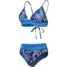 Speedo Blå Bikinier Speedo Women's Printed Banded Triangle Bikini Blue/Navy