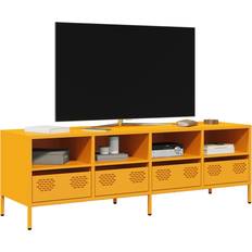 Gul TV-borde vidaXL 135 x 39 x 43.5 cm Koldvalset Stål TV-bord