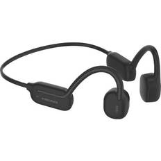 Headphones black Head Bone Conduction Elektronik Headphones Black