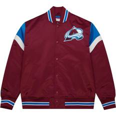 Mitchell & Ness Men Clothing Mitchell & Ness M&N Heavyweight Satin Jacke NHL Colorado Avalanche