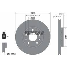 Renault Bremsesystemer Textar Bremseskive Renault P Megane 08