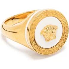 Versace Herr Ringar Versace Rings, male, Yellow, Enamel Medusa Ring