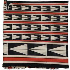 Ullscarf Med Geometriskt Mönster -