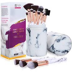 Duaiu Makeup Brushes Makeup Brush Set Professional 15-Piece Marble Make Up Brushes for Foundation Brush Powder Concealers and Eyeshadow Brush with