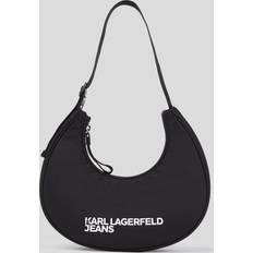 Karl Lagerfeld Väskor Karl Lagerfeld Nylon Half-moon Shoulder Bag, Woman, Black, Size: One size