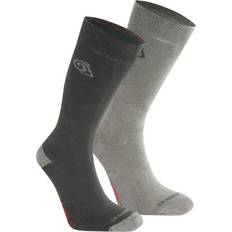 Craghoppers Unisex Underkläder Craghoppers Nosilife Travel Twin Pack Socks Vandringsstrumpor Färg grå