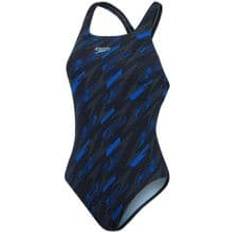 Badeanzüge Speedo Damen, Badeanzug, HyperBoom Allover Medalist, Blau, (W36/L40)