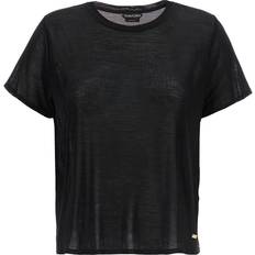 Soie T-shirts Tom Ford Ford-Silk T Shirt Nero-Donna Black 46IT