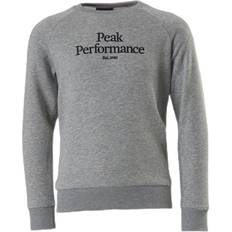 Peak Performance Camicie Peak Performance Junior Original Crew Grey, Unisex, Tøj, Skjorter, Grå