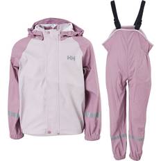 Helly Hansen Otros Conjuntos Helly Hansen Bergen Pu Rain Set Pink Ash, Unisex, Tøj, Tracksuits & overalls, Lilla, 86