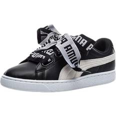 Puma Basket Heart DE White/Black, Female, Skor, Sneakers, Svart