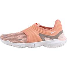 Nike Free Run Flyknit 3.0 Pink/White, Female, Skor, Löparskor, Löpning, Rosa, (UK 5,5)