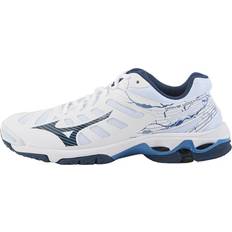 Mizuno Wave Voltage White/dark Denim/blue Jasper, Male, Sko, Træningssko, Innebandy