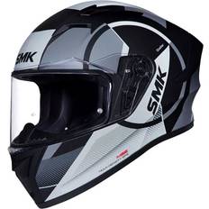 SMK Stellar Faro, full face helmet color: Matt Black/Grey/Light Grey