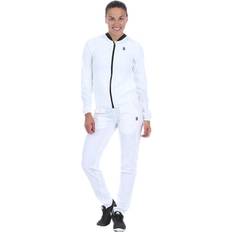 Nike Dame Skjorter Nike Woven Warm Up White/Black, Female, Tøj, Skjorter, Tennis, Hvid