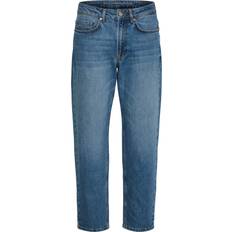 My Essential Wardrobe Mommy High Tapered Jeans - Medium Blue