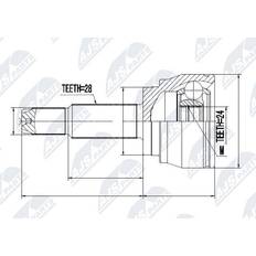 Drivaxlar NTY Antriebswellengelenk Satz 60 mm