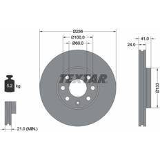 Friktionsbremser Textar Brake Disc Pro 92091803