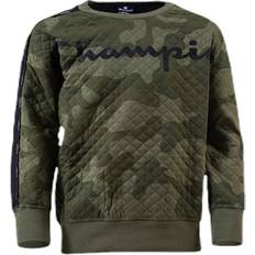 Kamouflage Sweatshirts Barnkläder Champion Junior Crewneck Sweatshirt - Patterned/Green