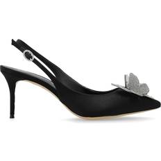 Sophia Webster 85mm Titania pumps women Leather/Fabric/Leather Black