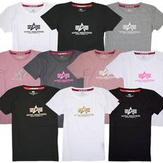 Alpha Industries Women T-shirts Alpha Industries Women's T-shirt New Basic Foil Print - Noir