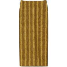 Tory Burch Skirts Tory Burch Printed Mesh Skirt Brown Snake-Print