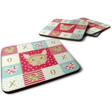 Stackable Coasters Carolines Treasures German Rex Cat Love Coaster 4