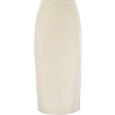 Skirts Fabiana Filippi Women's Brushed Mohair Skirt in White GND224F843L001