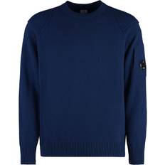 C.P. Company Knitted Sweaters Jumpers C.P. Company crew-neck sweater men Wool/Polyamide Blue