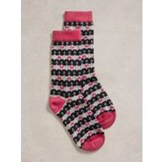 Clothing White Stuff Heart Fairisle Wool Mix Sock In Grey