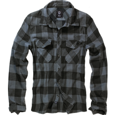 Leather Shirts Brandit holzfällerhemd schwarz/grau kariert, neu und ovp