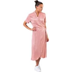 Vaaleanpunainen Mekot Pieces Jean Ss Wrap Dress - Pink