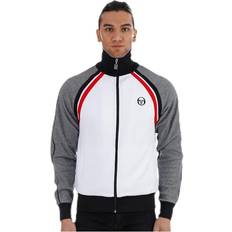 Oberbekleidung Sergio Tacchini Track Jacket Ghibli FZ White/Grey, Male, Tøj, Skjorter, Hvid/Grå