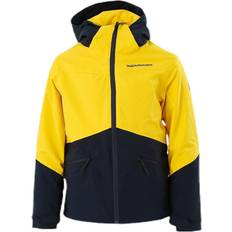 Peak Performance Junior Greyhawk Ski Jacket Blue/Yellow, Unisex, Tøj, jakker, Alpinsport, Blå/Gul