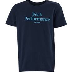 Peak Performance Blåa T-shirts Peak Performance Junior Original Tee Blue Shadow- Unisex, Kläder, T-shirt