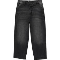 Svarta, tvättade jeans skatermodell-Svart/a
