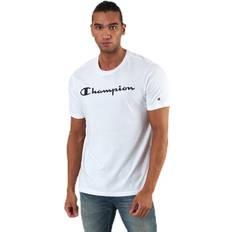 Champion Crewneck T-Shirt White, Male, Tøj, T-shirt, Hvid