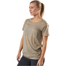 Icebreaker Nature Dye Drayden SS Pocket Crewe Beige, Female, Kläder, T-shirt, Beige