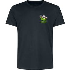 Sesame Street Sesam T-shirt Oscar Nope Druck auf der Vorder- und Rückseite för Herr svart
