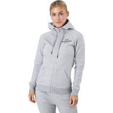 Peak Performance W Original Zip Hood Med Grey Melange, Female, Kläder, Hoodies & Sweatshirts, Grå