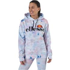 Chemises Ellesse El Torices Tie Dye Oh Hoody White, Female, Tøj, Skjorter, Hvid