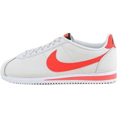 Nike Classic Cortez Leather Pink/White, Female, Skor, Sneakers, Vit