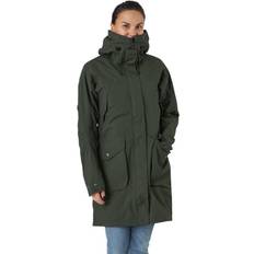 Didriksons Thelma Wns Parka Deep Green, Female, Tøj, jakker, Grøn