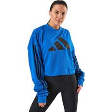 Adidas Dame Skjorter adidas Adjust Sweat Blue, Female, Tøj, Skjorter, Blå