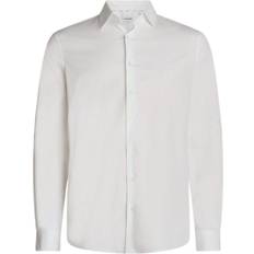 Calvin Klein Elastan/Lycra/Spandex Skjorter Calvin Klein Poplin Stretch Fitted Shirt White